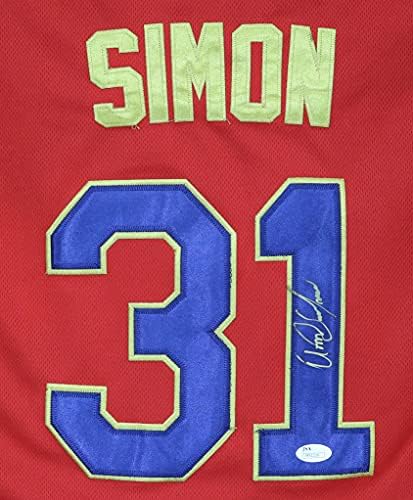 Alfredo Simon Cincinnati Reds assinou autografado 2014 All Star 31 Jersey JSA CoA Tamanho 52