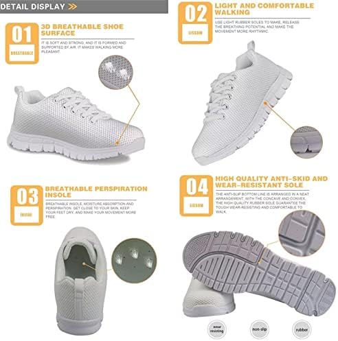 Suhoaziia tênis Lace-up Sapatos esportivos leves de sapatos de caminhada casual para meninos meninas