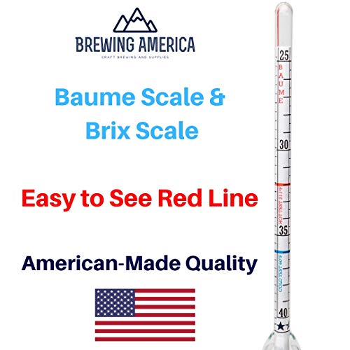 USA Made Maple Syrup Hidrômetro Medidor de densidade para açúcar e umidade Medição de conteúdo