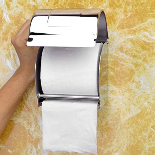 Suporte de papel higiênico, WaterPoof Sus 304 Aço inoxidável Montagem de parede Polícia de papel higiênico