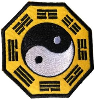 Yin yang karate ying tai chi chi tático braçadeira bordada patches badges táticas de moral de bordado de bordado