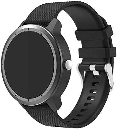 Bandkit 20mm Silicone Rubber Watch Strap Watch Band para Garmin Vivoactive 3/Vivomove HR Smart Watch