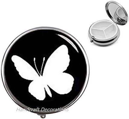 Butterfly Pill Box - Butterfly Memorial Pill Box - Butterfly Wings Jóias - Jóias de Butterfly -