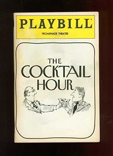 A hora do coquetel, fora da Broadway Playbill + Nancy Marchand, Bruce Davison, Keene Curtis, Holland Taylor