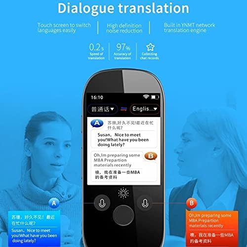 Tradutor de Voz de Voz de Voz Smart CLGZs 2.4 polegadas Máquina de tradução AI 512 GB+4 GB 45 Languages ​​Translator