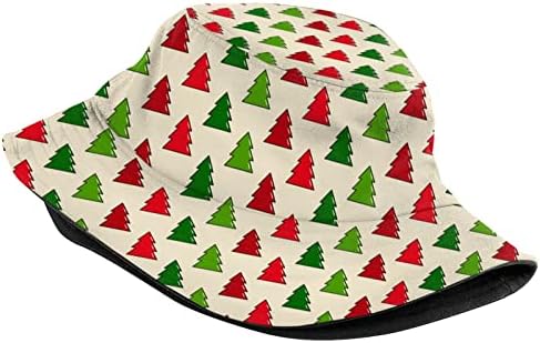 Tema de Natal Hat Bucket Unisex Christmas Sun Hat Hat Cap para Festas Festivas de Festas de Ano Novo