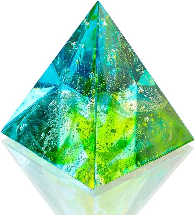 Chakra Healing Orgone Pyramid com cristais de cura e pedras pirâmide orgona para o estresse do gerador de energia