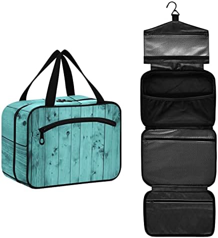 Bolsa de higiene pessoal de turquesa de cerceta de Sinestour para mulheres Travel Bag Organizer com sacos de cosméticos
