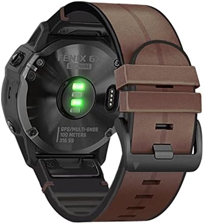 HKTS Quickfit Relógio cinta para Garmin Fenix ​​7 7x 6 6x Pro 5x 5 mais 3HR 935 945 S60 Silicone de couro genuíno Relógio inteligente 22 26mm pulseira