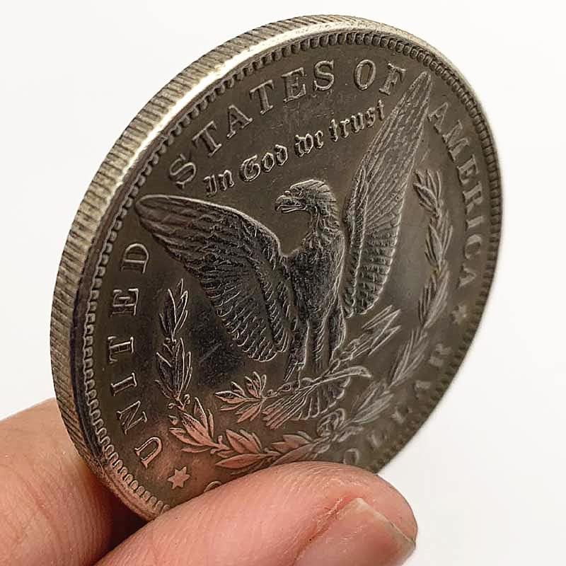 1889 Trabalhador de moeda de moedas de ervilhas Robô Antigo Copper Antigo prata de prata Medalha comemorativa