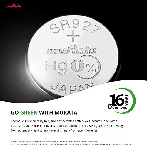 Murata 371 SR920SW Bateria 1.55V Botão de relógio de óxido de prata