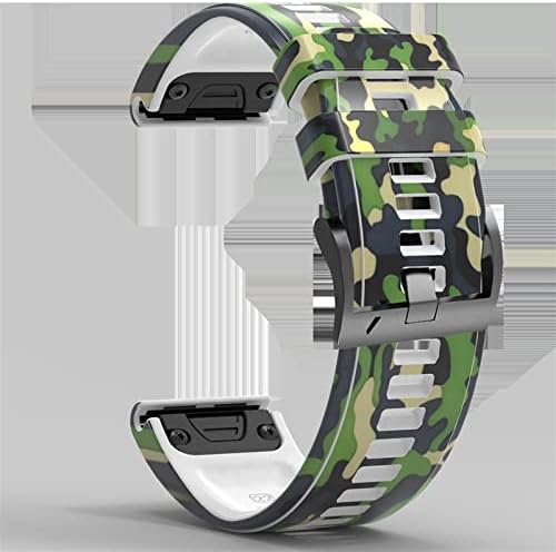 Makeey 22mm 26mm Smart Watch Strap para Garmin Fenix ​​7 7x 5 6 5x 6x Pro epix 3hr impressão de silicone smartwatch