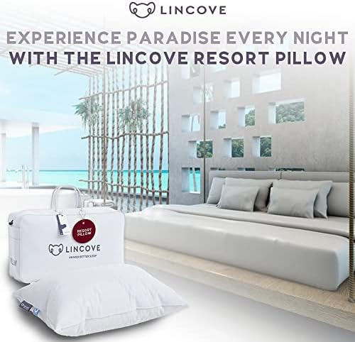 Travesseiro de resort canadense LINCOU - Almofado de cama de qualidade de hotel para dormir, Oeko -Tex
