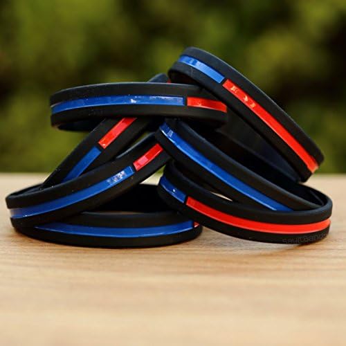 Sayitbands dez de pulseira azul fino e fino combinada pulseira