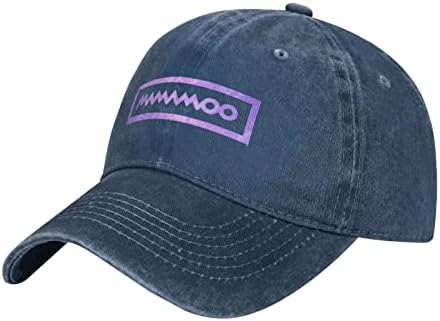 KPOP Mamamoo Trucker Hat Men Mulheres Capacete de Hapéu Denim Denim Vintage Black Lavado