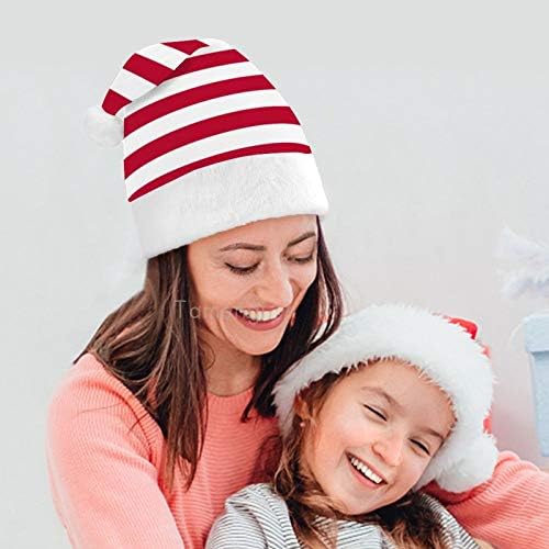 Chapéu de Papai Noel de Natal, bandeira americana chapéu de férias de natal para adultos, UNissex