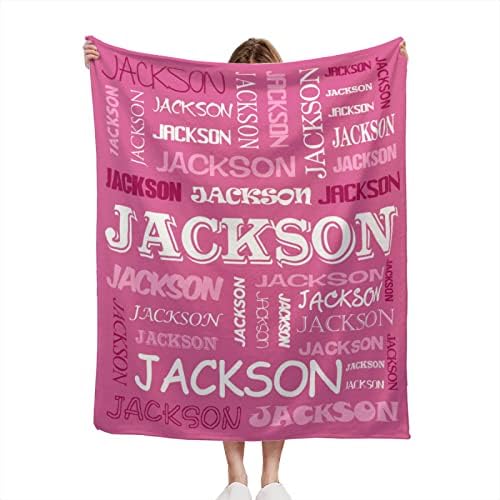 Cobertores personalizados para meninos meninas com nome, cobertor de crianças personalizadas