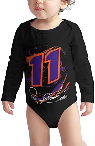 Dowrap Denny Hamlin 11 Baby Bodysuit unissex algodão recém -nascido menino menina de menina de camiseta