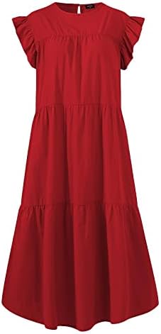 Vestidos casuais femininos pescoço redondo casual manga curta trim mini vestidos de verão 2023