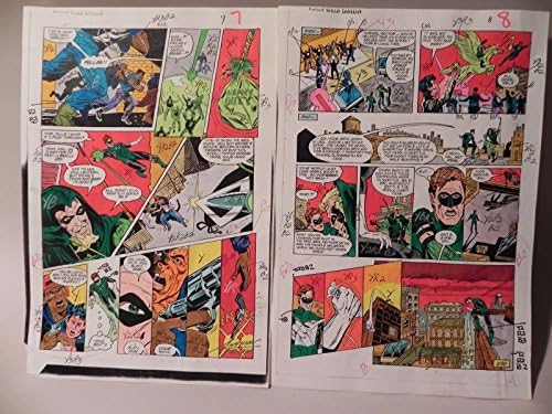 Vintage Green Lantern/Comics Semanal 1988 DC Color Guide Production Art PG 8