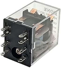 Onecm 5pcs intermediário Relé intermediário Mini interruptor de relé eletromagnético com bobina LED Geral DPDT