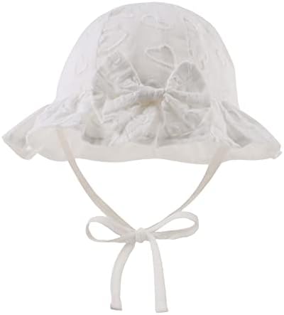 Baby Girl Sun Hat com chapéu infantil de algodão Bowknot Chapete de Balde de Verão Crianças