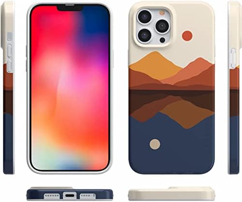 Casely iPhone 13 Pro Case | Compatível com Magsafe | Opostos atraem | Caixa de montanha colorida diurna