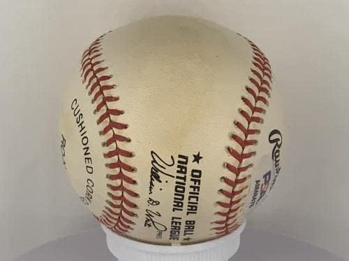 Hank Aaron Hof Milwaukee Atlanta Braves assinado MLB Baseball PSA/DNA AUTO LOA - Bolalls autografados
