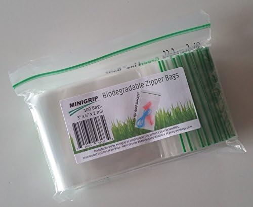 5 x 7 x 2 mil por tamanho claro de aterro limpo Biodegradable plástico para ziplock de ziplock