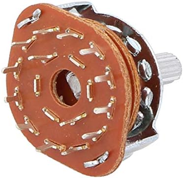 X-dree 3 pcs 6mm e eixo 2p6t 2 pólo 6 Posição seletor de canal de banda interruptor rotativo (3 unids