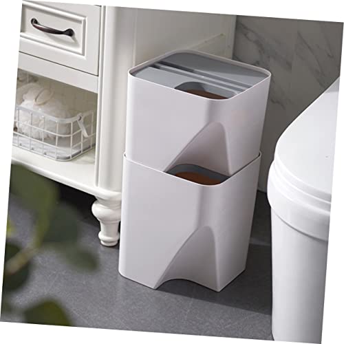 Caixa de lixo de lixo do Doitool 1pc com recipientes de capa com tampas lixo interno lixo lixo lixo de cozinha