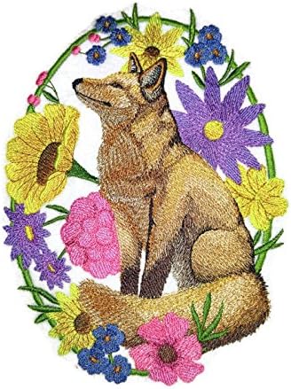 BeyondVision Nature texou em fios, incrível Reino Animal [Woodland Whimsy Fox Oval] [Patch de