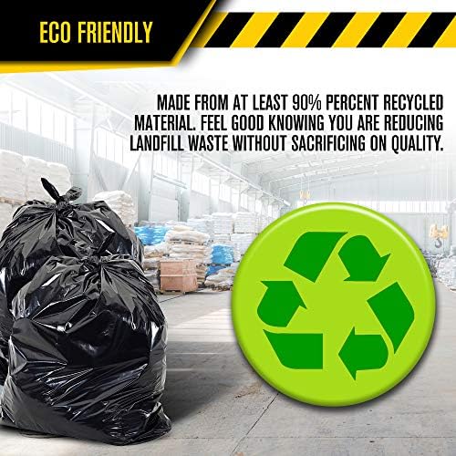 Sacos de lixo Ultrasac 39 galões 33 x 43 Saco de resíduos de quintal industrial pesado - sacos de lixo profissionais