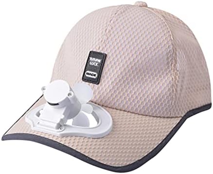 Capéu de beisebol de Manhong Sombra de carregamento de carregamento USB Capéu solar de chapéu respirável
