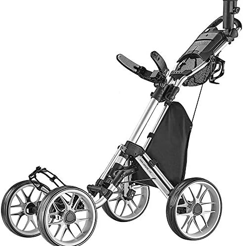 Caddytek 4 Wheel Golf Push Cart - Caddycruiser One Versão 8 CLOTE CLOQUECO CURCO DOBRILHO - Carrinho de Caddy