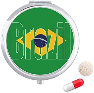Distribuidor de recipiente de caixa de armazenamento de caixa de bolso da bandeira da bandeira do país Brasil