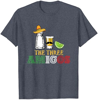 A camiseta três de três amigos - sal, tequila e limão