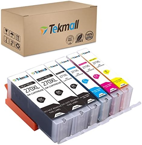 A substituição de cartuchos de tinta compatível com tekmall para PGI-270XL CLI-271XL trabalha