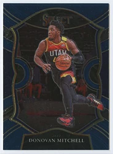 2020-21 Panini Select Blue #27 Donovan Mitchell Concourse Utah Jazz NBA Basketball Trading Card