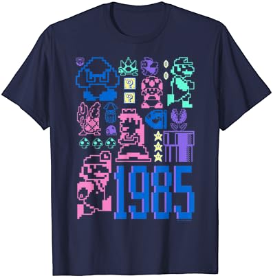 Super Mario 35th Anniversary 1985 Pixel Art T-Shirt