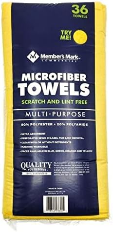 Membro Mark Premium Microfiber Cleaning Toalhas 36 contagem