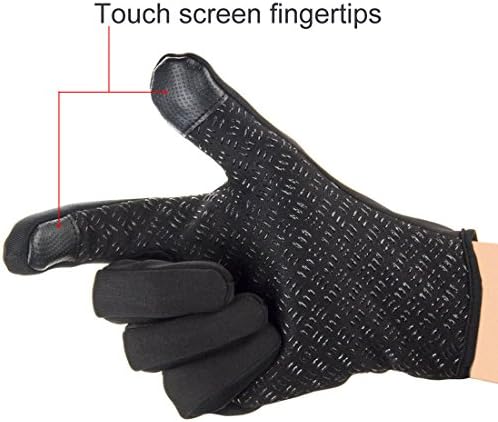 Haweel® Full Fingle Luves Dois dedos com tela sensível ao toque do vento luvas de smartphones quentes