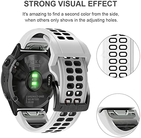 Soumix Silicone Smart Watch Band tiras para Garmin Fenix ​​7 6 6Pro 5 5 mais 935 945 S60 S62 Bracelet