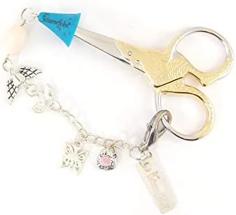 Scissors FOBs by Scissorfobz-Elegant Collection- Chave da chave da chave de pulseira de pulseira de