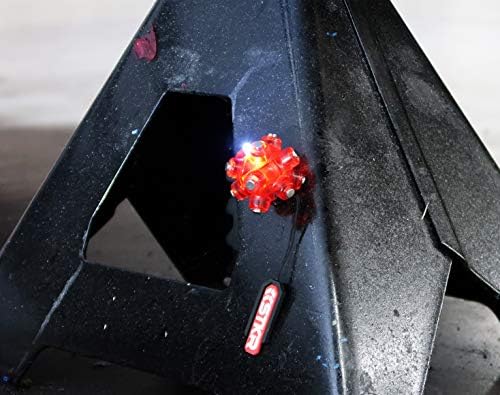 STKR Concepts Light Light Mine Hands - Tarefa Grátis Stuffer de meia -luz - 3 - pacote, vermelho