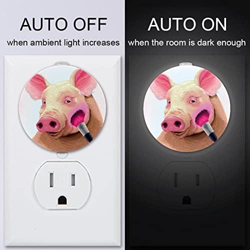 2 Pacote de plug-in Nightlight LED Night Light com Dusk-to-Dawn para o quarto de crianças, viveiro, cozinha,