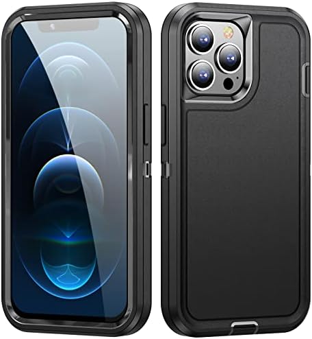 Idystar iPhone 12 Pro Max Case, iPhone 12 Pro Max Case para homens, Teste de queda híbrida Diário pesado Durável