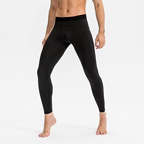 Calças de compressão masculinas do Cargfm com bolsos perneiras atléticas que executam calças