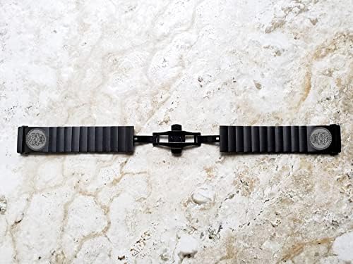 Nickston Graved Band Strap Compatível com Fitbit Versa Lite 2 3 e Sense Black Stainless Aço Pulseira B-SS2
