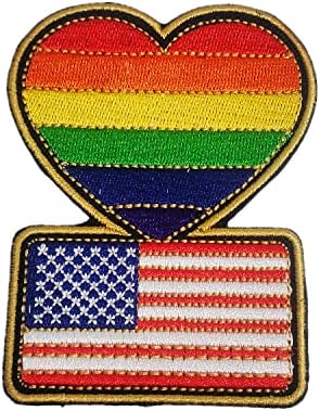 Dia do Pride Make USA Gay novamente Rainbow LGBTQ America Flag Bordado Sew Iron on Patch Gifts